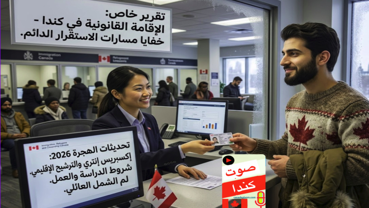 مهاجر سوري يحصل على تصريح الإقامة الدائمة في كندا مع بيانات إحصائية حول قوانين الهجرة وتأثير إكسبريس إنتري.