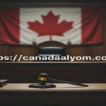 قاعة محكمة كندية ومطرقة القاضي في قضية محاكمة زوجين بتهمة قتل رضيع في أوتاوا، موقع canadaalyom.com.