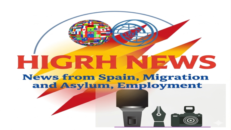 Spanish website in English logo focused on Spain news migration and jobs
