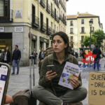 A conceptual image illustrating the modern struggles of migrants, showing a person with a 'Dreams on Hold' sign and a smartphone displaying visa application status, symbolizing the reality of searching for the best countries for immigration today.