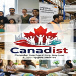 A collage showing diverse integration and work opportunities in the best countries for refugees and asylum systems, featured by Canadist.