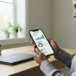 Person using the Cashably app for personal finance management in the United States.