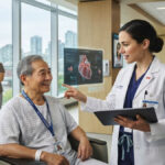 Healthcare in Canada future of universal healthcare with doctors and patients in a modern hospital