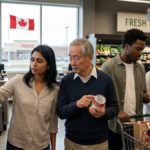 Canadian shoppers choosing local products during the Buy Canadian movement