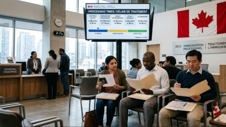 Canada immigration processing times for visa and permanent residence applications