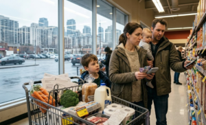 Cost of Living in Canada showing rising household expenses, grocery prices, and housing affordability challenges