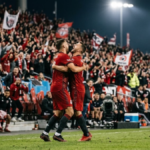 Toronto FC players celebrate 2-1 victory over Inter Miami