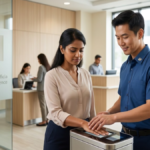 Canada immigration biometrics fingerprint scanning at a visa application centre