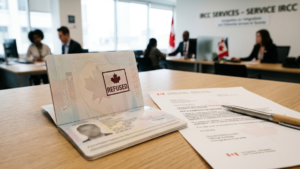 Canada visa refusal letter with Canadian passport
