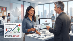 Minimum wage changes in Canada taking effect October 1