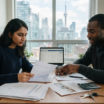 Canada Rental Application for Newcomers reviewing rental documents
