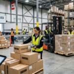 Canada Warehouse Jobs with workers in a modern distribution center