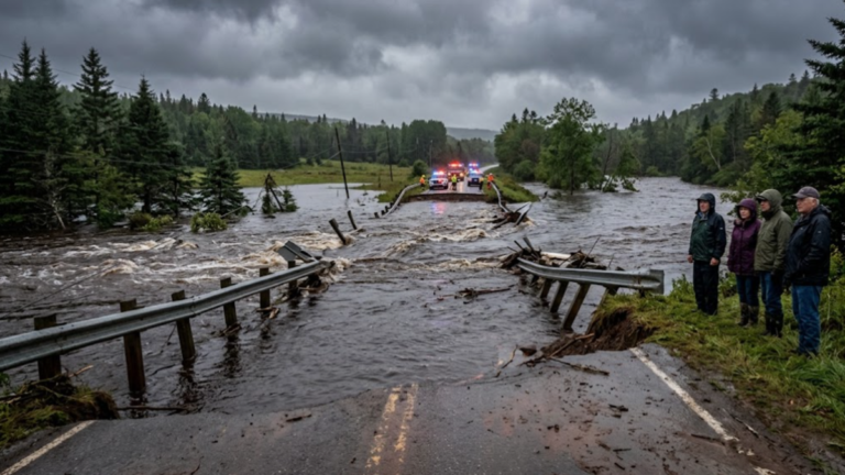 Nova Scotia flooding in Cape Breton after severe rainfall