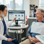 Canadian Dental Care Plan patient receiving dental care at a modern Canadian clinic